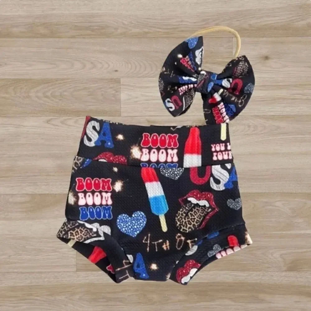 July 4th‎ Baby Girl Bummie Shorts 6-9 months
